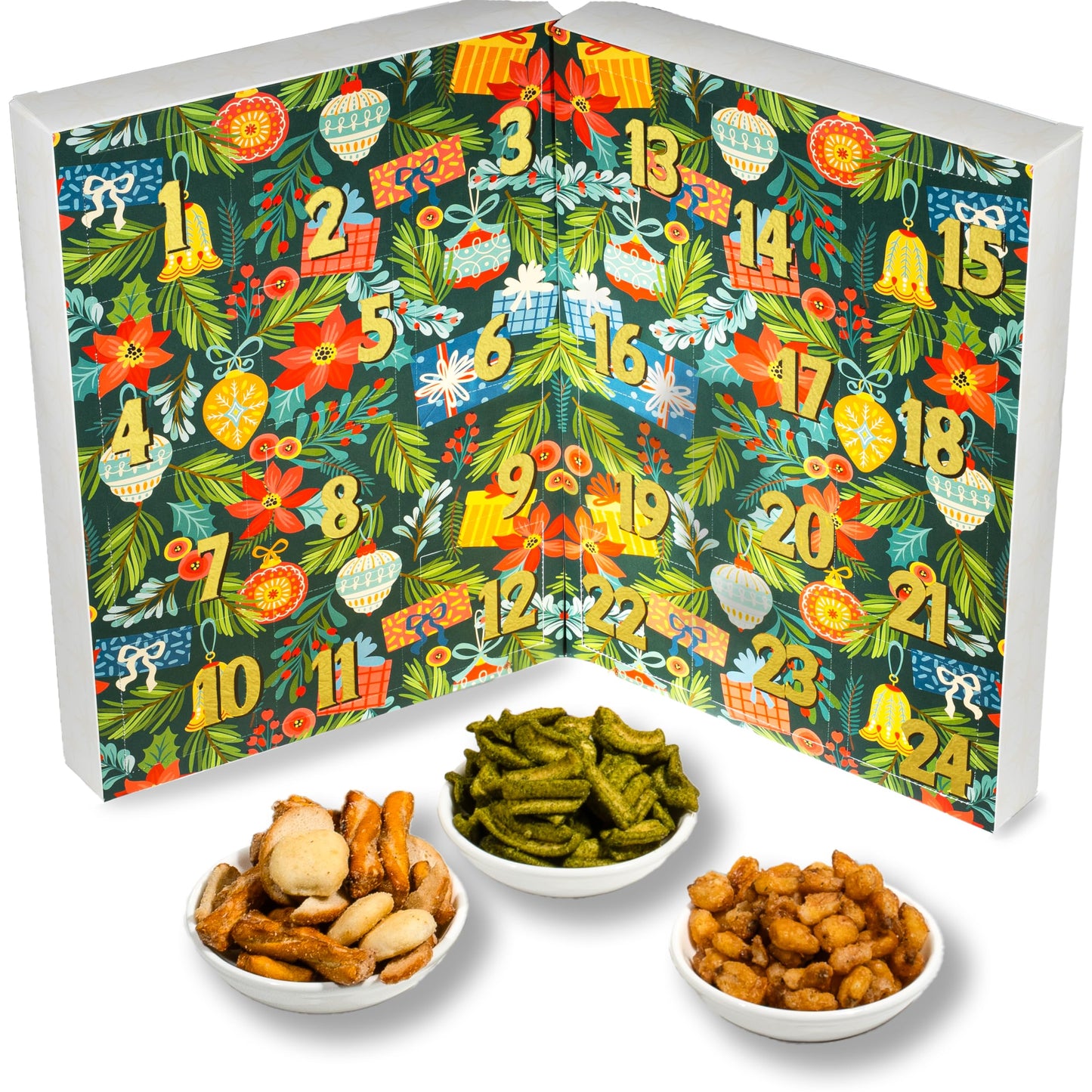 Advent Calendar 2025 – Limited Edition Christmas Gift Box with 24 Gourmet Snacks – A 24 Day Holiday Countdown for Making Lasting Memories, For Adults, Women, Men, Kids - Medaid International