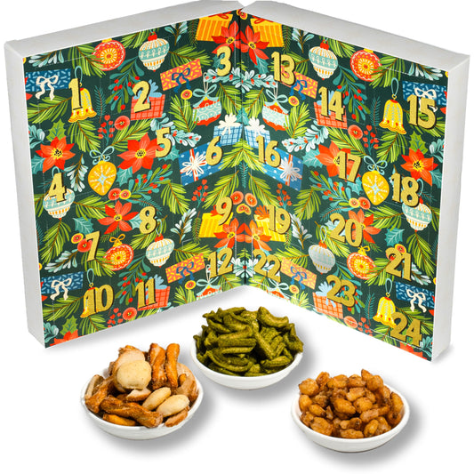 Advent Calendar 2025 – Limited Edition Christmas Gift Box with 24 Gourmet Snacks – A 24 Day Holiday Countdown for Making Lasting Memories, For Adults, Women, Men, Kids - Medaid International