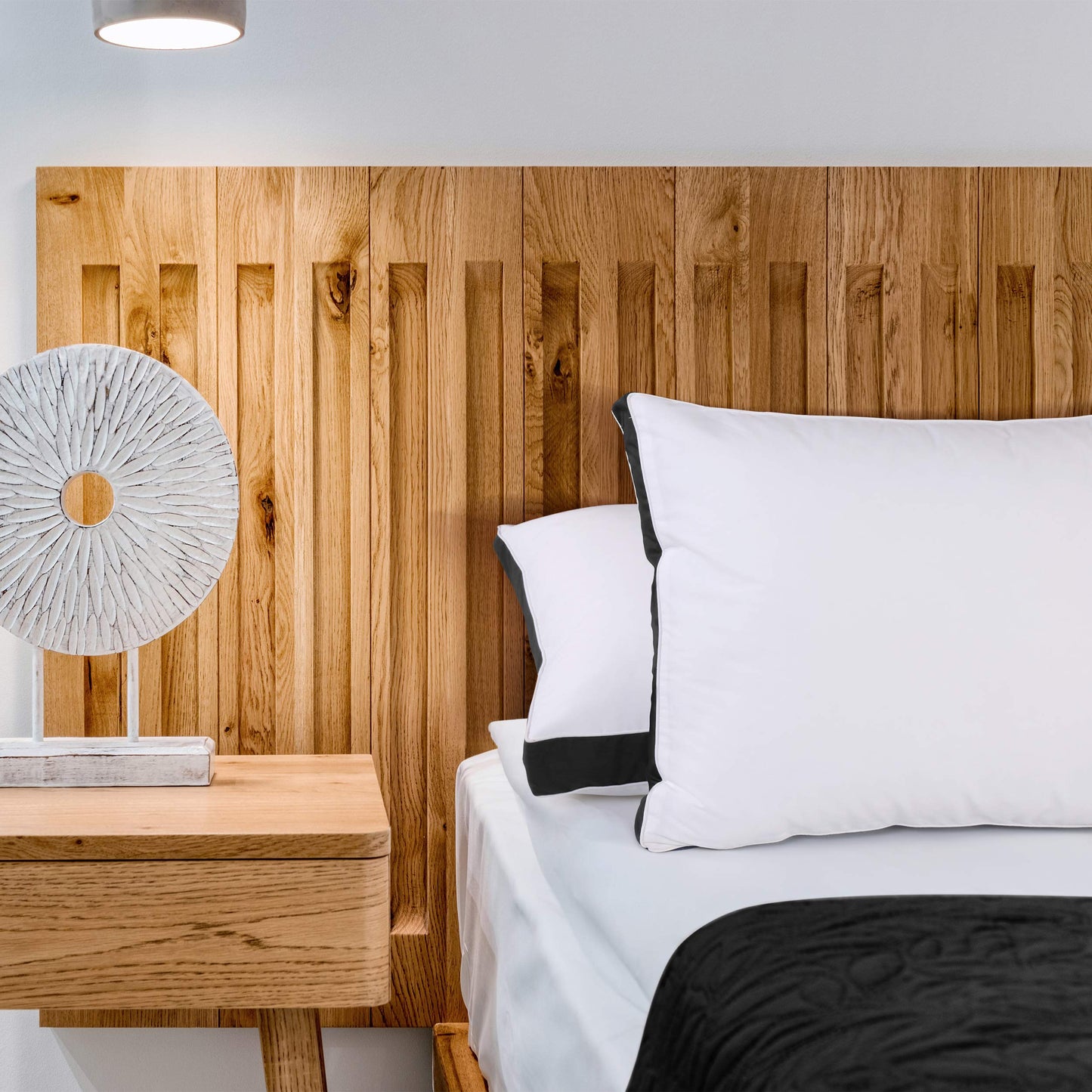 Utopia Bedding Bed Pillows for Sleeping Queen Size (Black), Set of 2, Cooling Hotel Quality, Gusseted Pillow for Back, Stomach or Side Sleepers - Medaid International