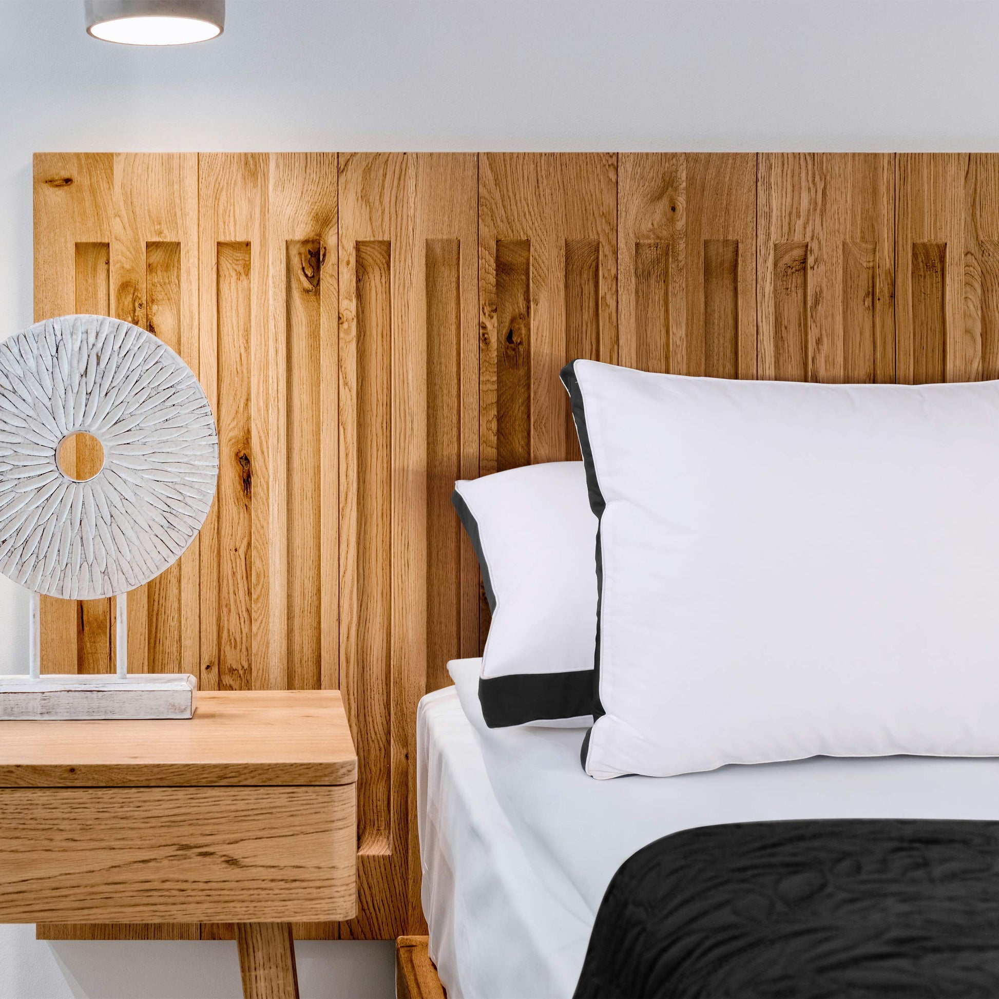 Utopia Bedding Bed Pillows for Sleeping Queen Size (Black), Set of 2, Cooling Hotel Quality, Gusseted Pillow for Back, Stomach or Side Sleepers - Medaid International