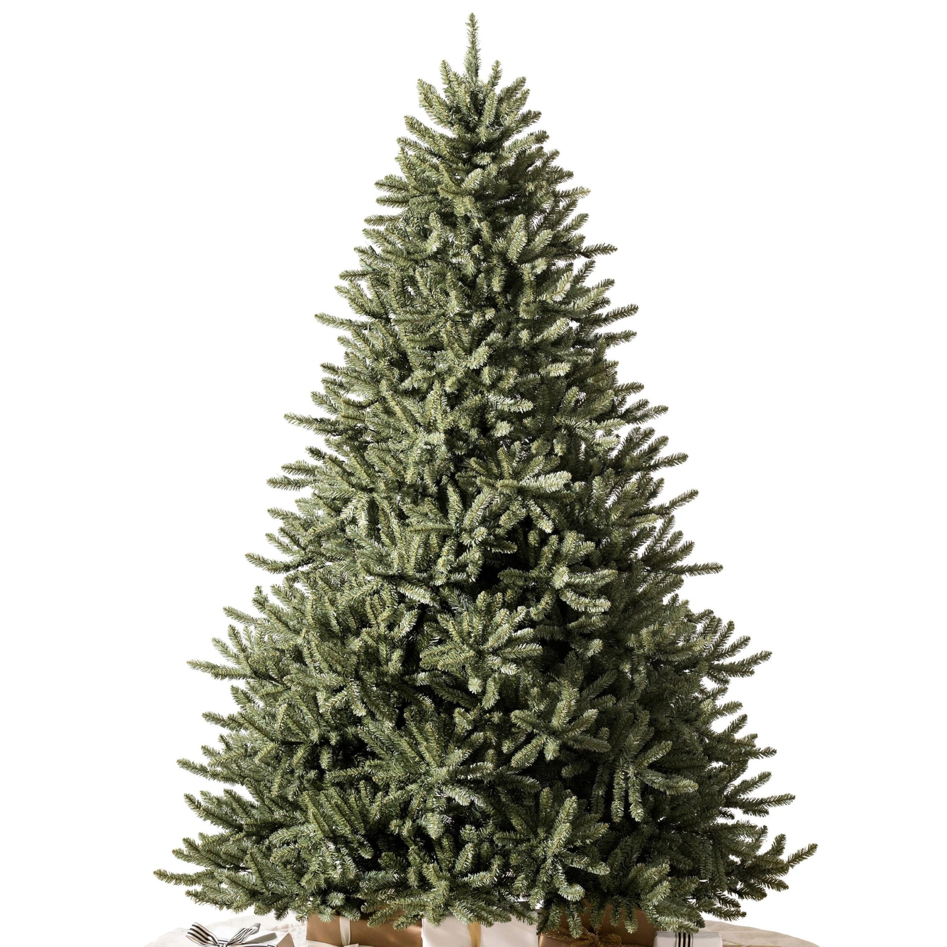 Balsam Hill 7.5 ft Unlit Classic Blue Spruce - Artificial Christmas Tree with 2,960+ Tips, Premium Stand & Easy Assembly for Indoor Holiday Decorating - Medaid International