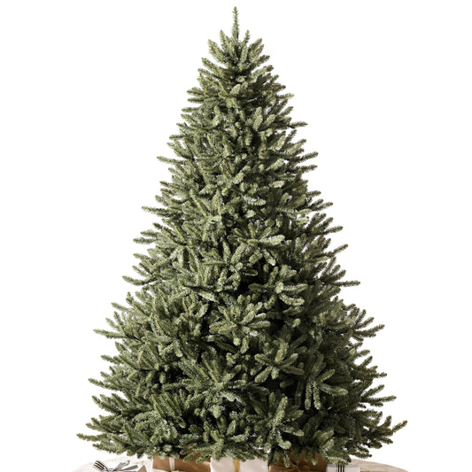 Balsam Hill 7.5 ft Unlit Classic Blue Spruce - Artificial Christmas Tree with 2,960+ Tips, Premium Stand & Easy Assembly for Indoor Holiday Decorating - Medaid International