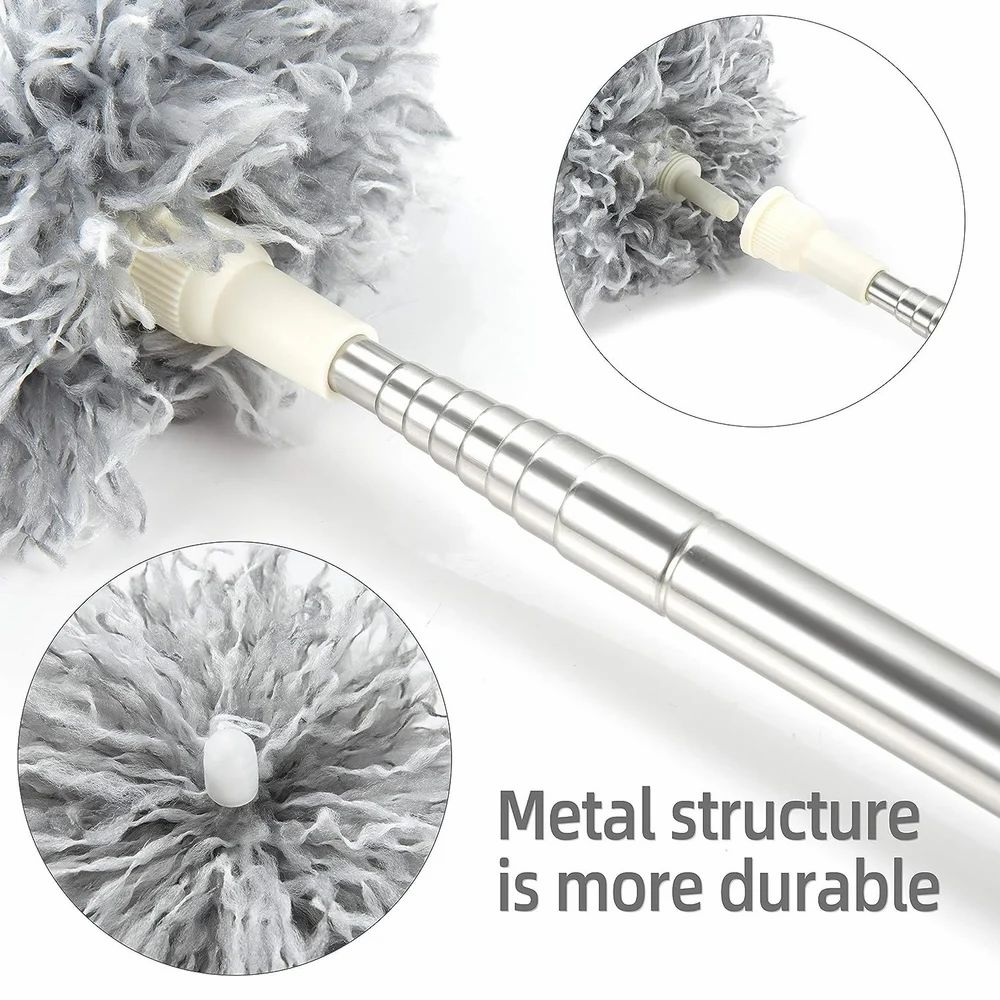 100 Inch Fan Duster, Extendable Microfiber Duster, Feather dust - Medaid International
