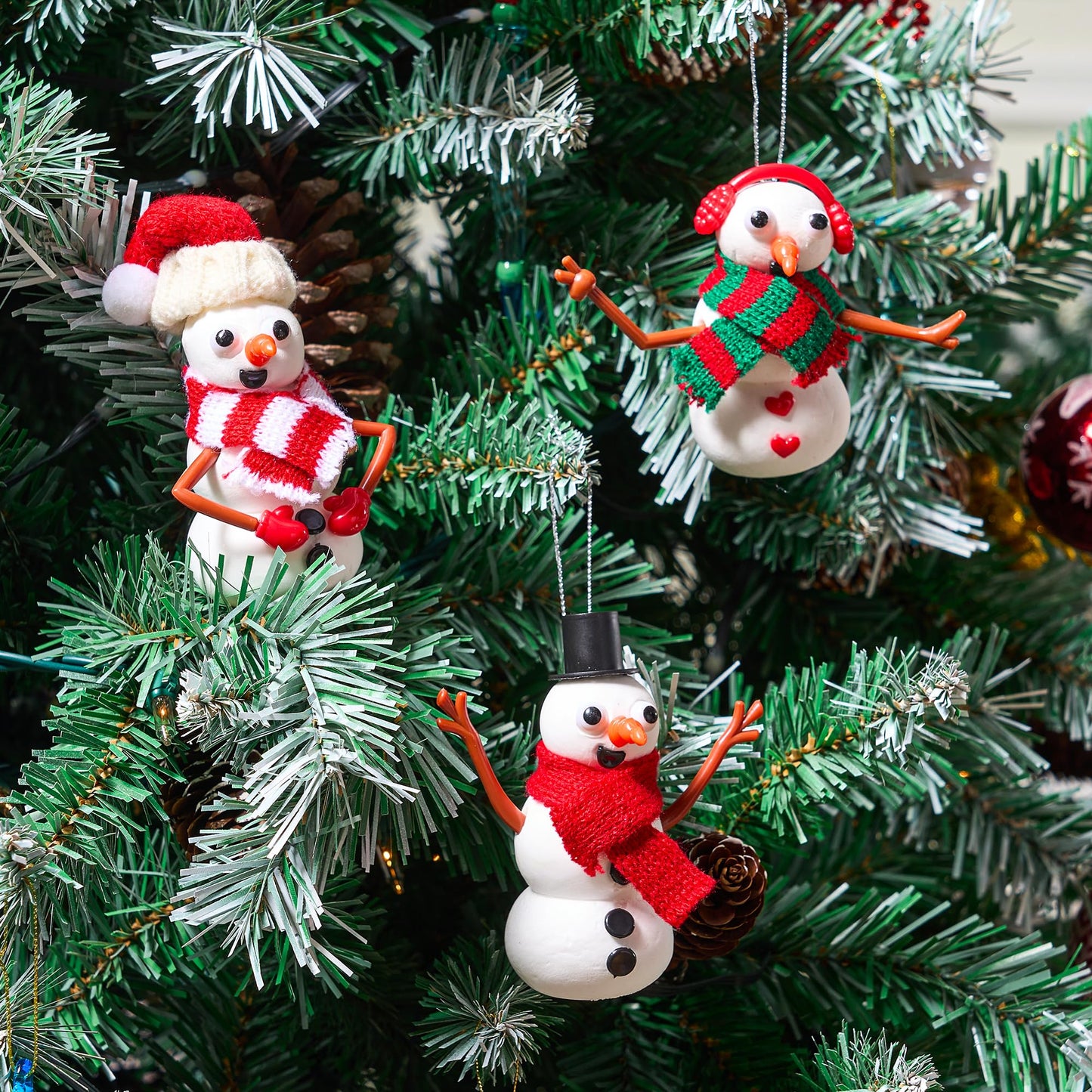 JOYIN Christmas Build a Snowman Craft Kit, 3 Pack Modeling Clay DIY Make a Snowman Kit for Christmas Arts and Craft Activities, Xmas Gift Stocking Stuffers for Kids, School Funny Toy Party Favor - Medaid International