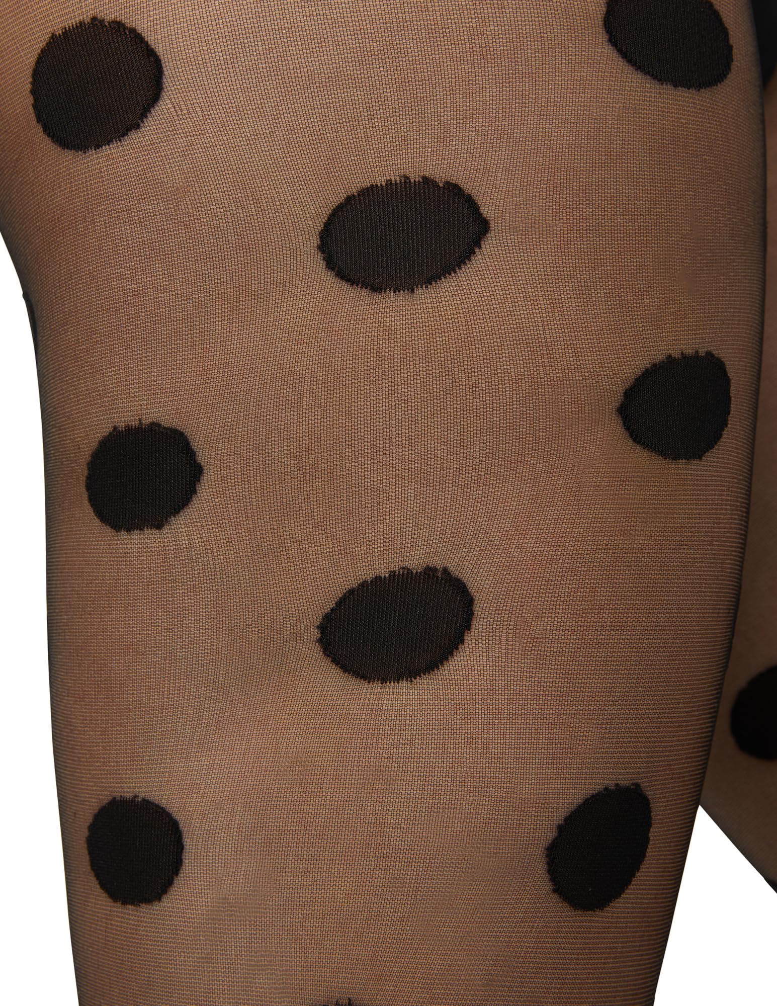HUE Women's Fashion Tights with Control Top, Black Oversized Dot, Medium-Large - Medaid International