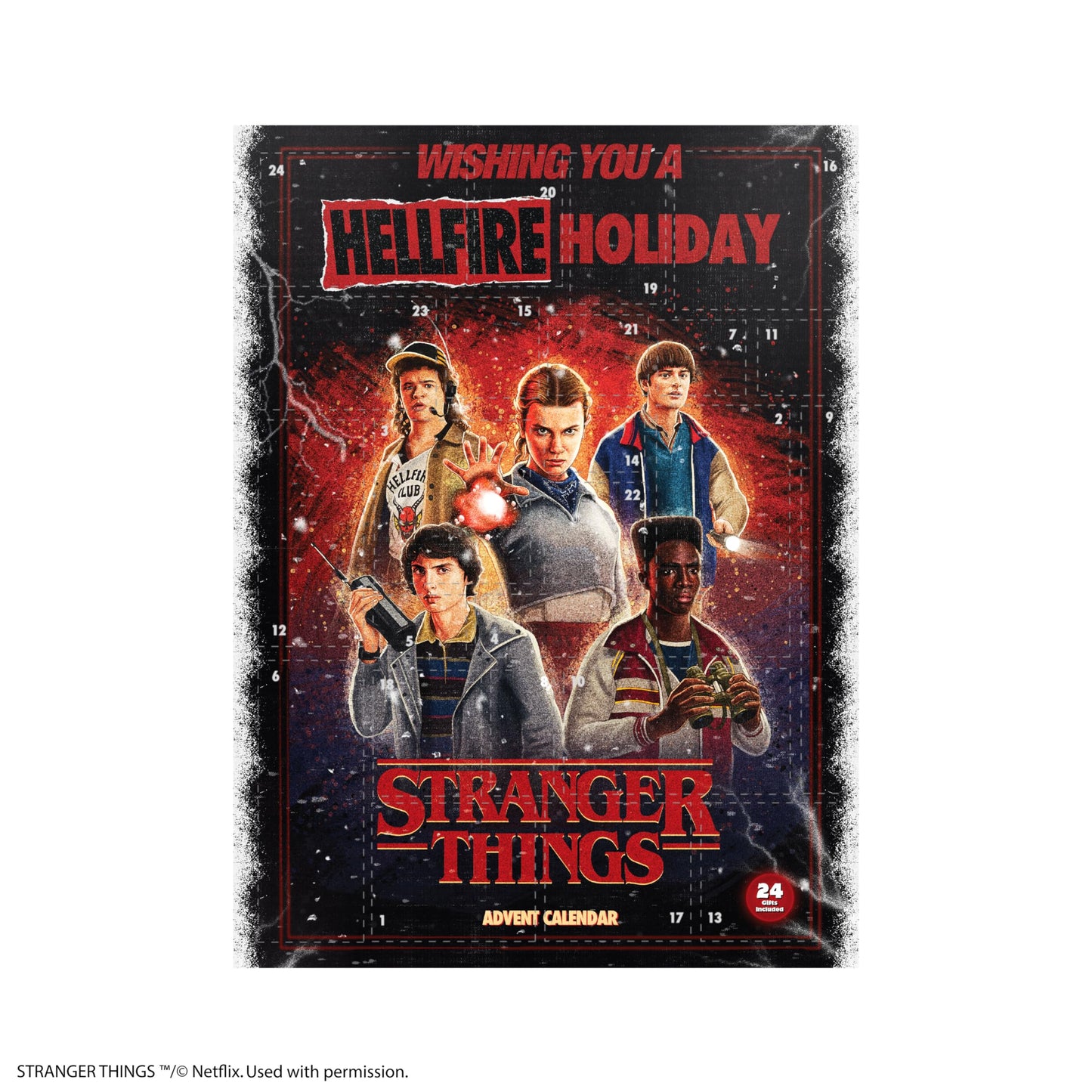 STRANGER THINGS - Advent Calendar 2025-24 Exclusive Gifts & Accessories from the Upside Down - Inspired by the Characters & Locations - For the Christmas Countdown - Official License - Cinereplicas - Medaid International