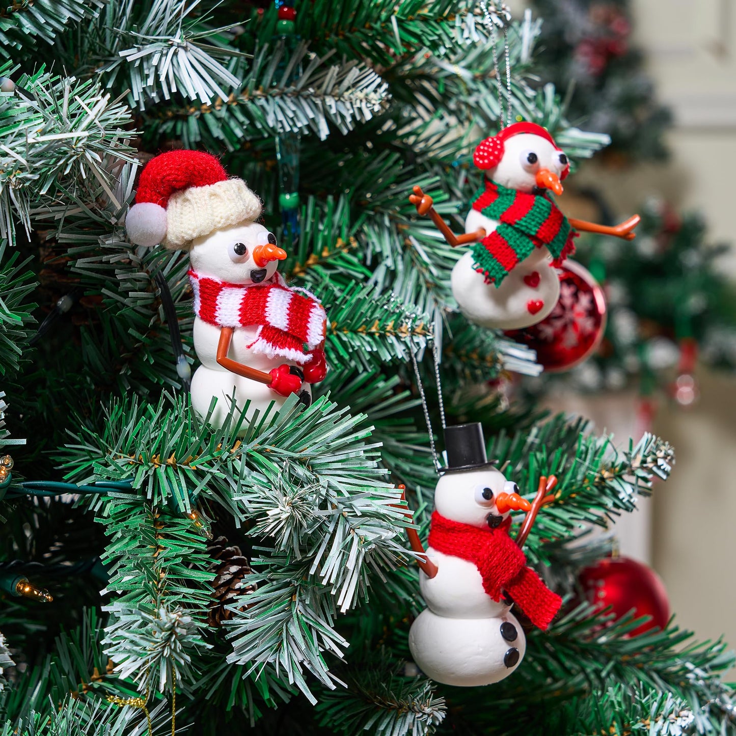 JOYIN Christmas Build a Snowman Craft Kit, 3 Pack Modeling Clay DIY Make a Snowman Kit for Christmas Arts and Craft Activities, Xmas Gift Stocking Stuffers for Kids, School Funny Toy Party Favor - Medaid International