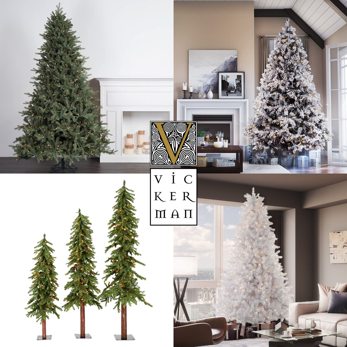 Vickerman 42" Caramel Pine Artificial Christmas Tree Unlit- Featuring 1241 PVC Tips - Pine Cone Accented - Seasonal Indoor Home Decor with Decorative Burlap Base - Medaid International