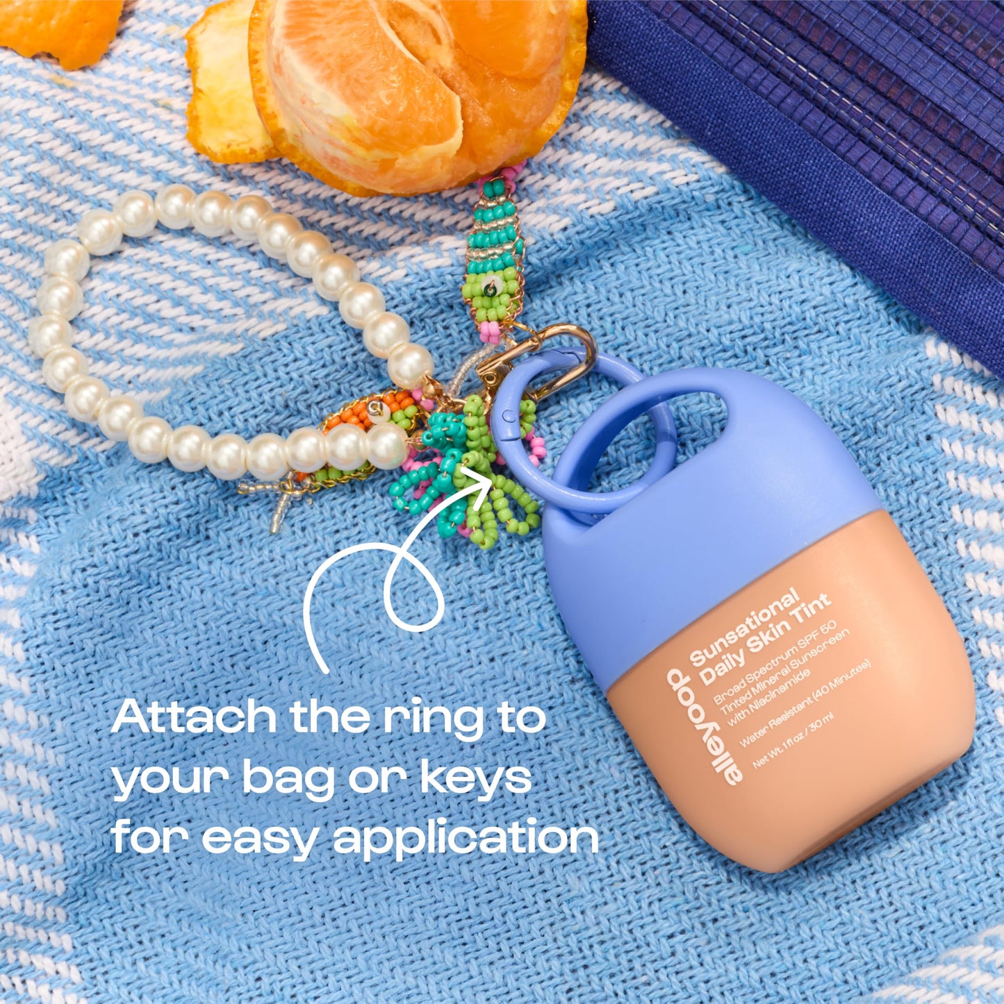 Alleyoop Sunsational Tinted Moisturizer SPF 50 for Face Broad Spectrum – 100% Mineral Face Sunscreen with Jojoba, Hydrating & Soothing Tinted Sunscreen, Vegan & Cruelty-Free (Solar) - Medaid International