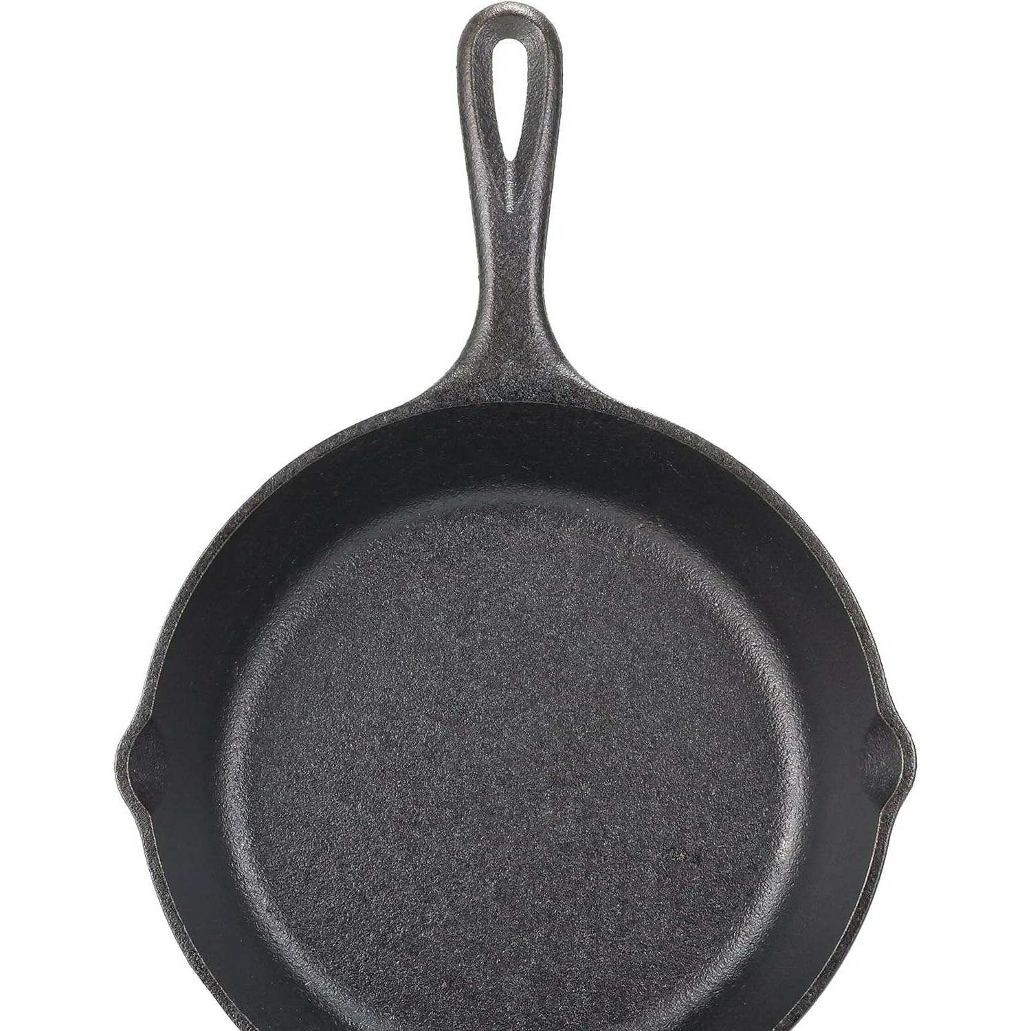 Pre-Seasoned Cast Iron Skillet With Assist Handle, 38cm, Black - Medaid International