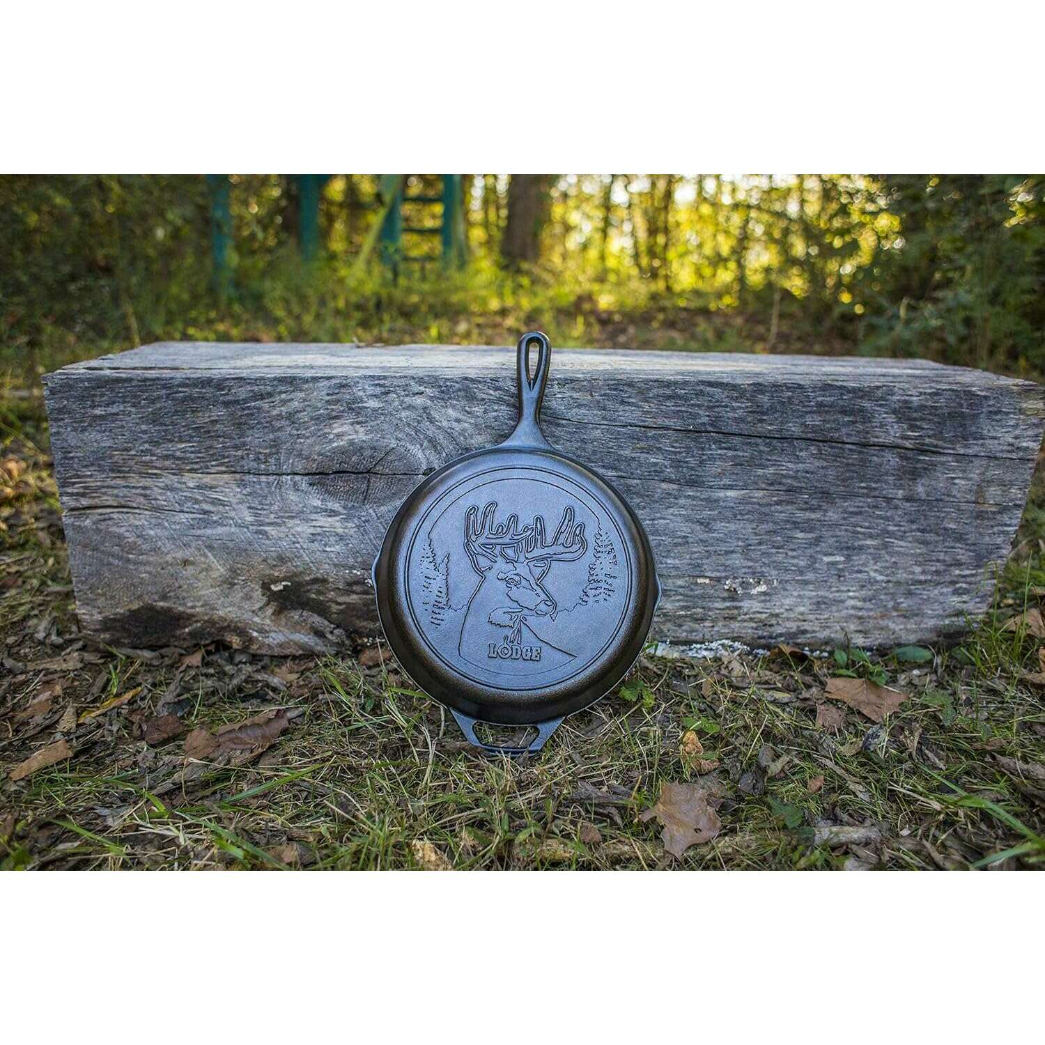 Wildlife Series 26cm Cast Iron Deer Skillet - Medaid International