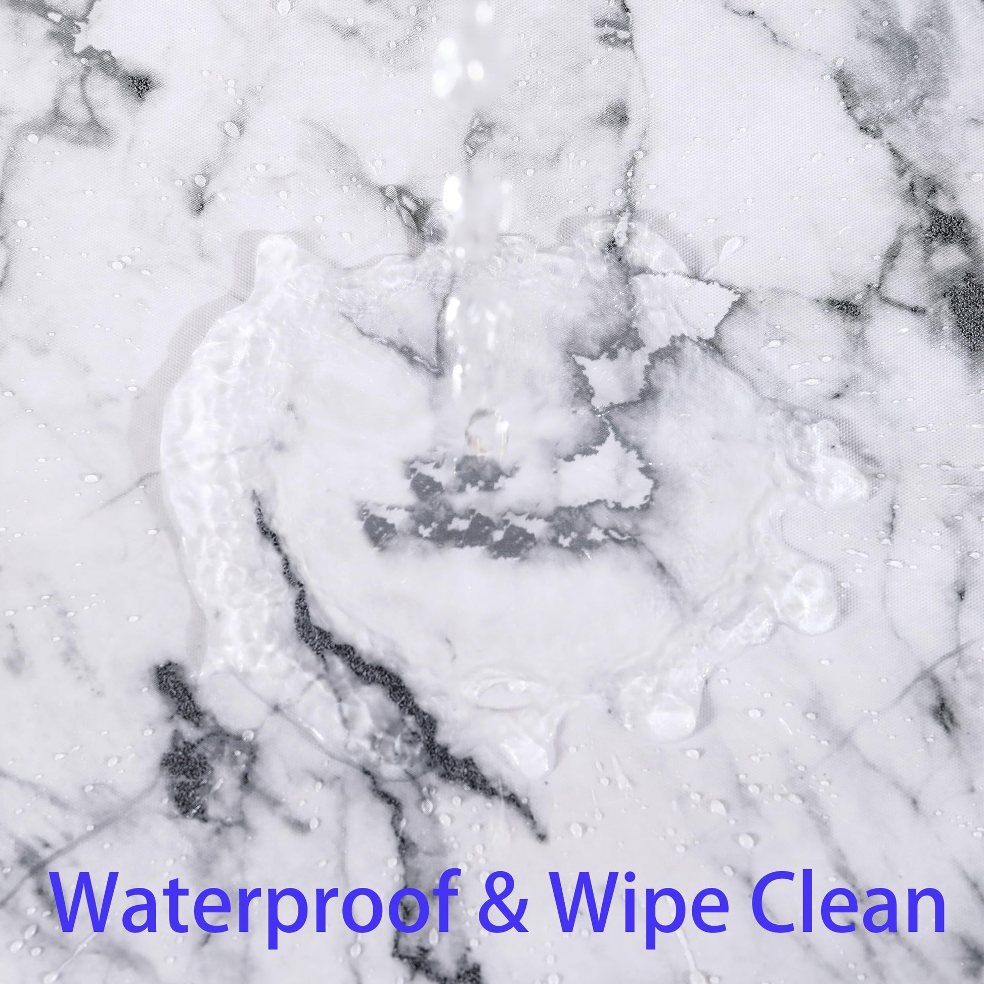 Heavy Duty Vinyl Tablecloth with Flannel Backing Waterproof Oil-Proof Plastic Table Cloth Stain-Resistant Wipeable Rectangle or Square Table Cover for Indoor and Outdoor (Marble, 52X70 Inch) - Medaid International