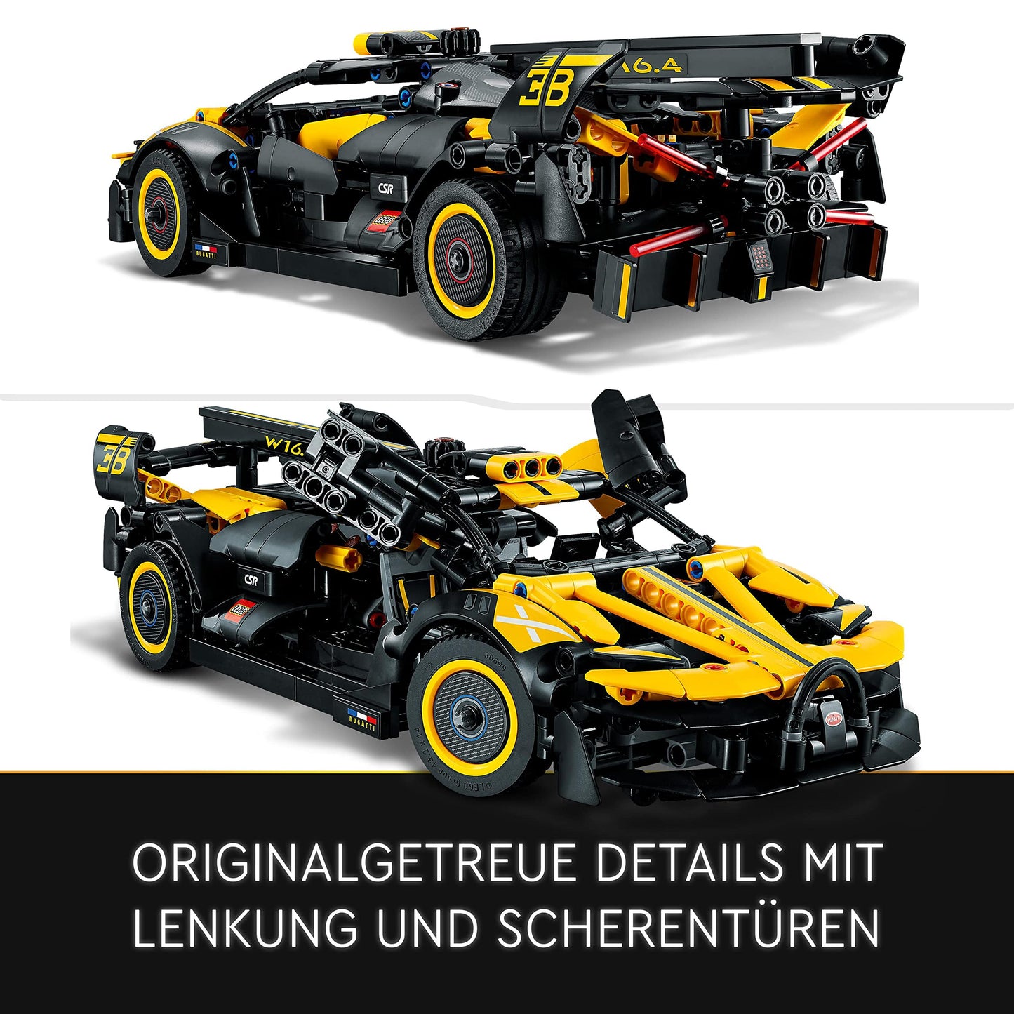 LEGO 42151 Technic Bugatti Car Toy Car Racing Model Car Collectible Iconic Vehicles from 9 Years Old - Medaid International