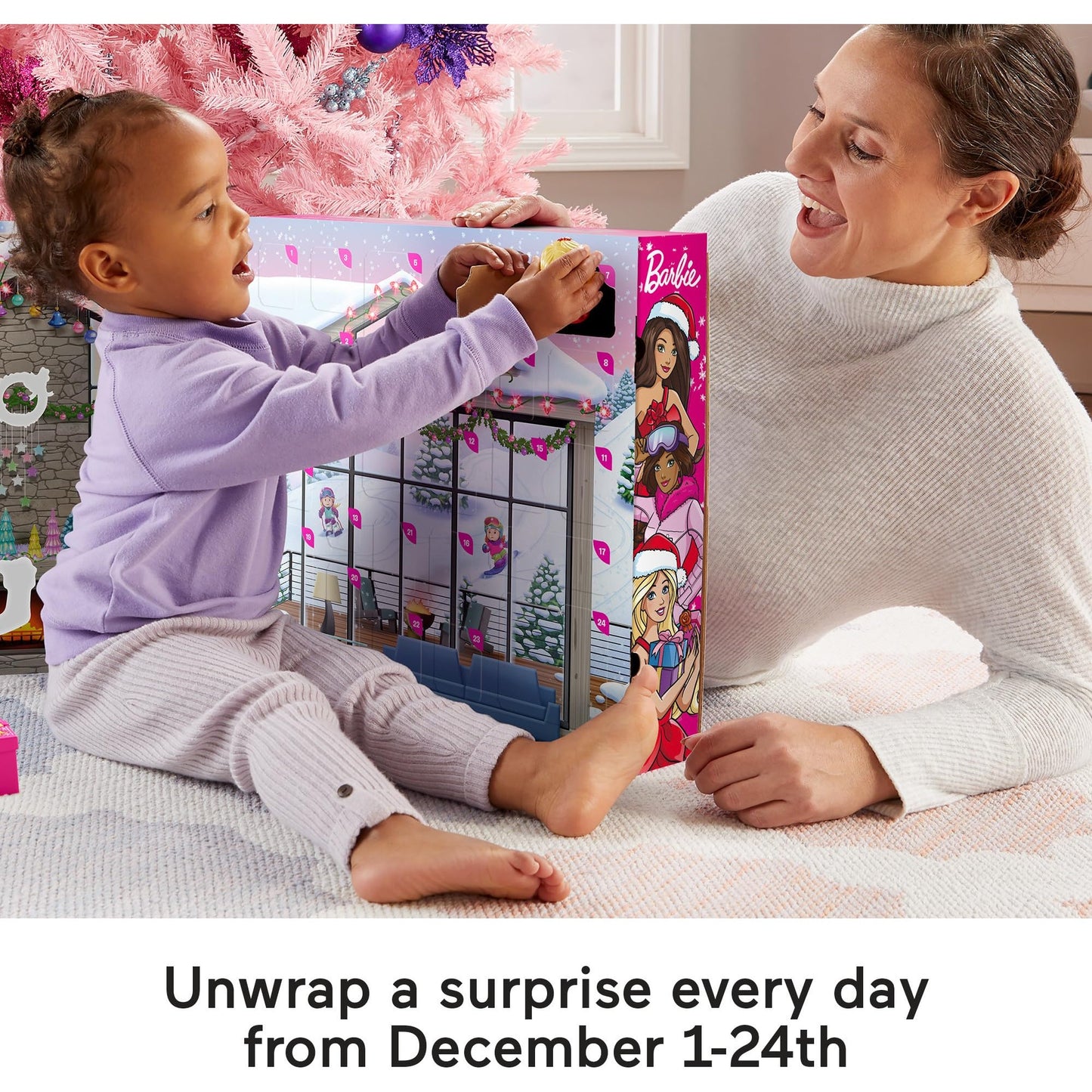 Fisher-Price Little People Barbie Toddler Toy 2025 Advent Calendar Playset, 24 Christmas Figures & Pieces for Pretend Play Kids Ages 18+ Months - Medaid International