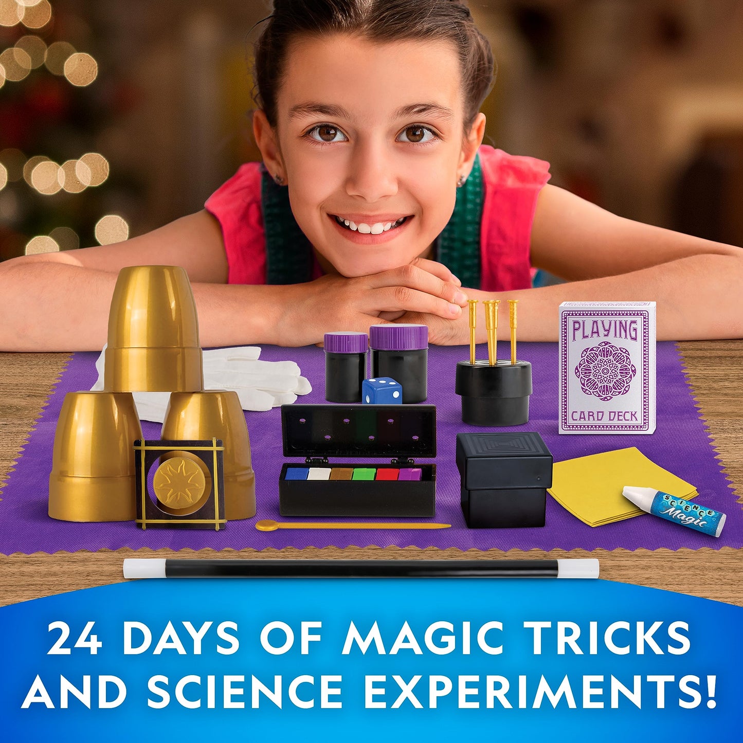 National Geographic Magic Advent Calendar 2025 – 24 Days of Magic Tricks & Science Experiments, Holiday Countdown Calendar for Kids, Christmas Activity - Medaid International