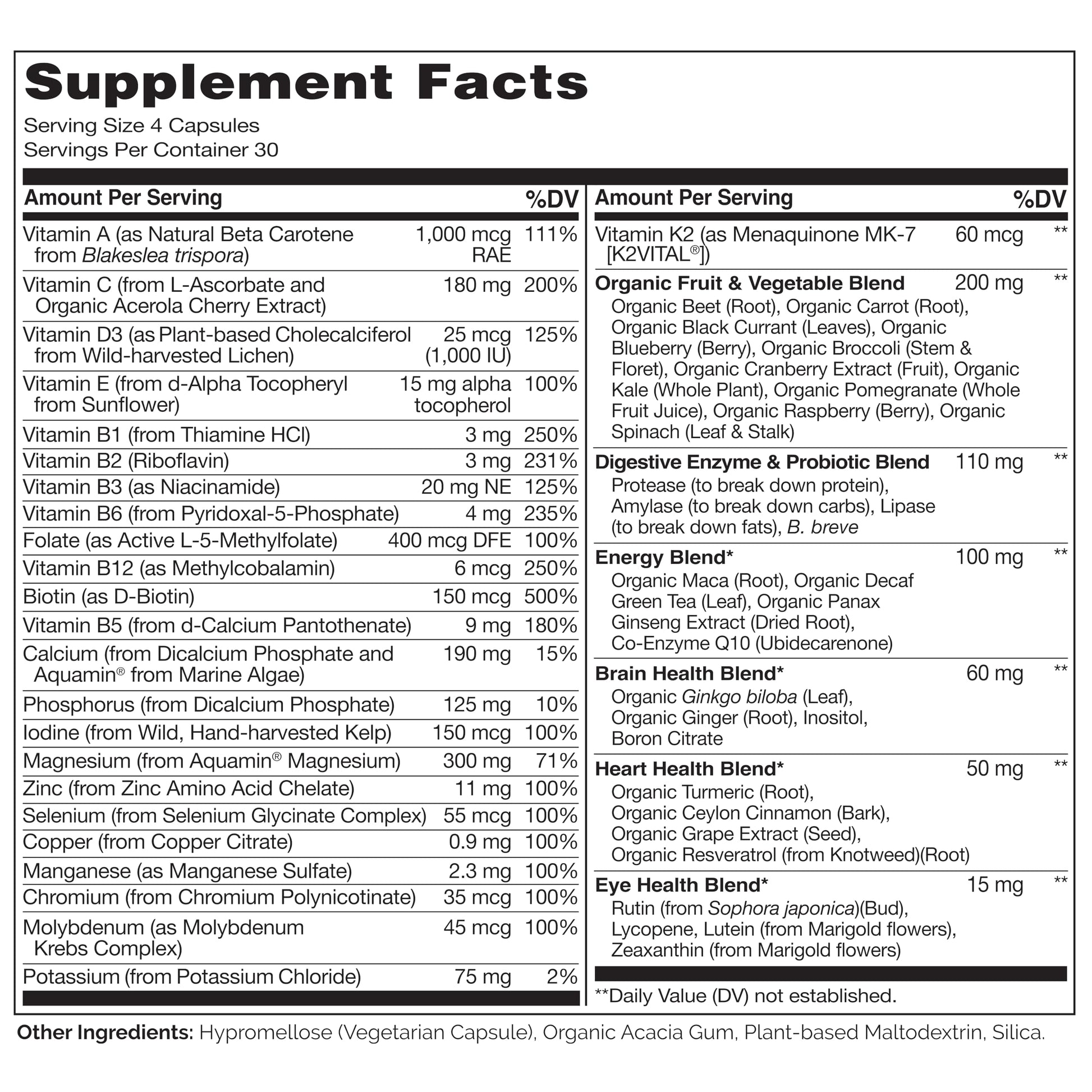 NATURELO Mens Multivitamins - Whole Food Multivitamin for Men with Vitamins, Minerals - 120 Vegetarian Capsules for Energy, Brain, Heart, Eye Health* - Medaid International