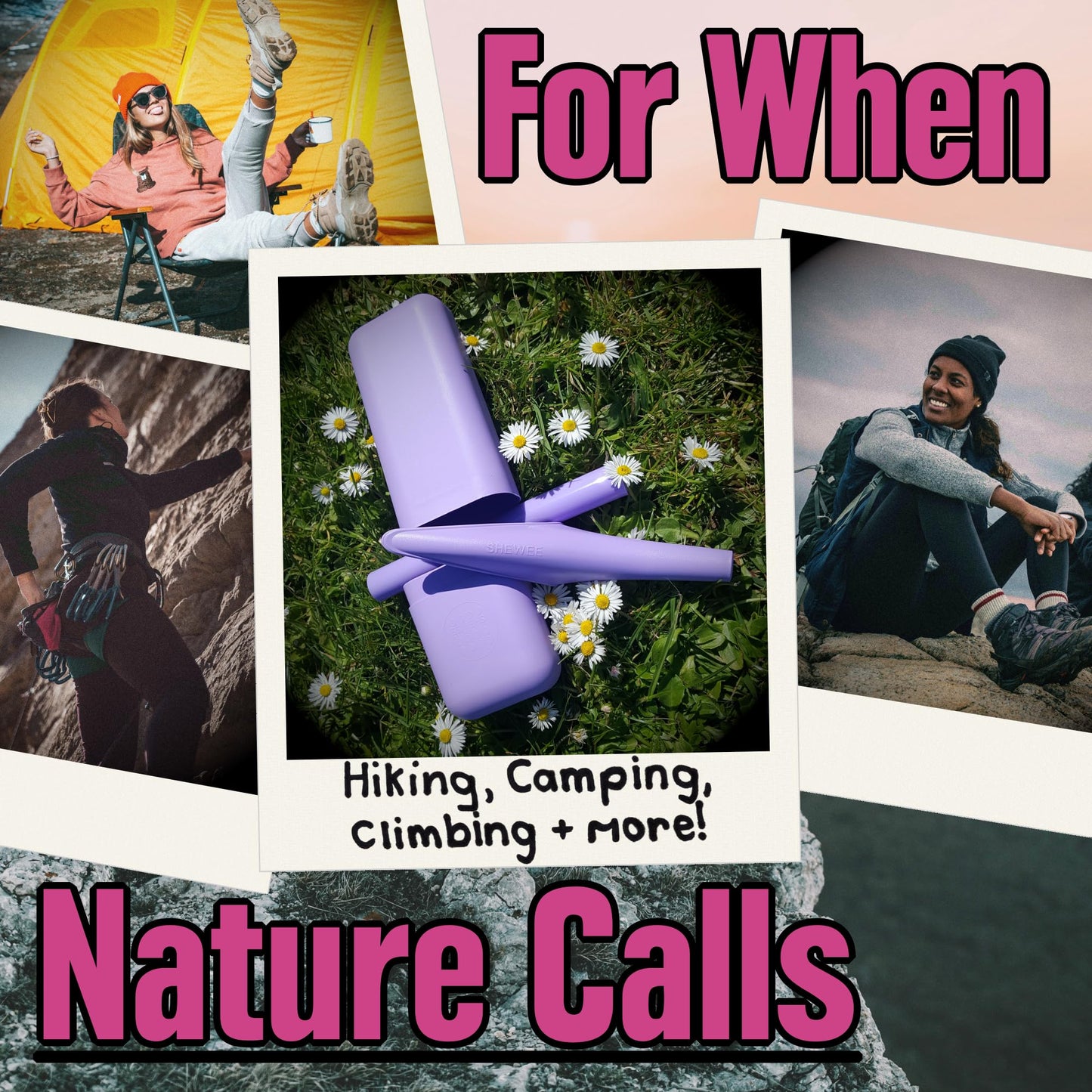 SHEWEE Extreme Female Urinal – UK Made Reusable Stand to Pee Funnel – Travel Essential, Camping Accessories, Festival Female Urination Device - Medaid International