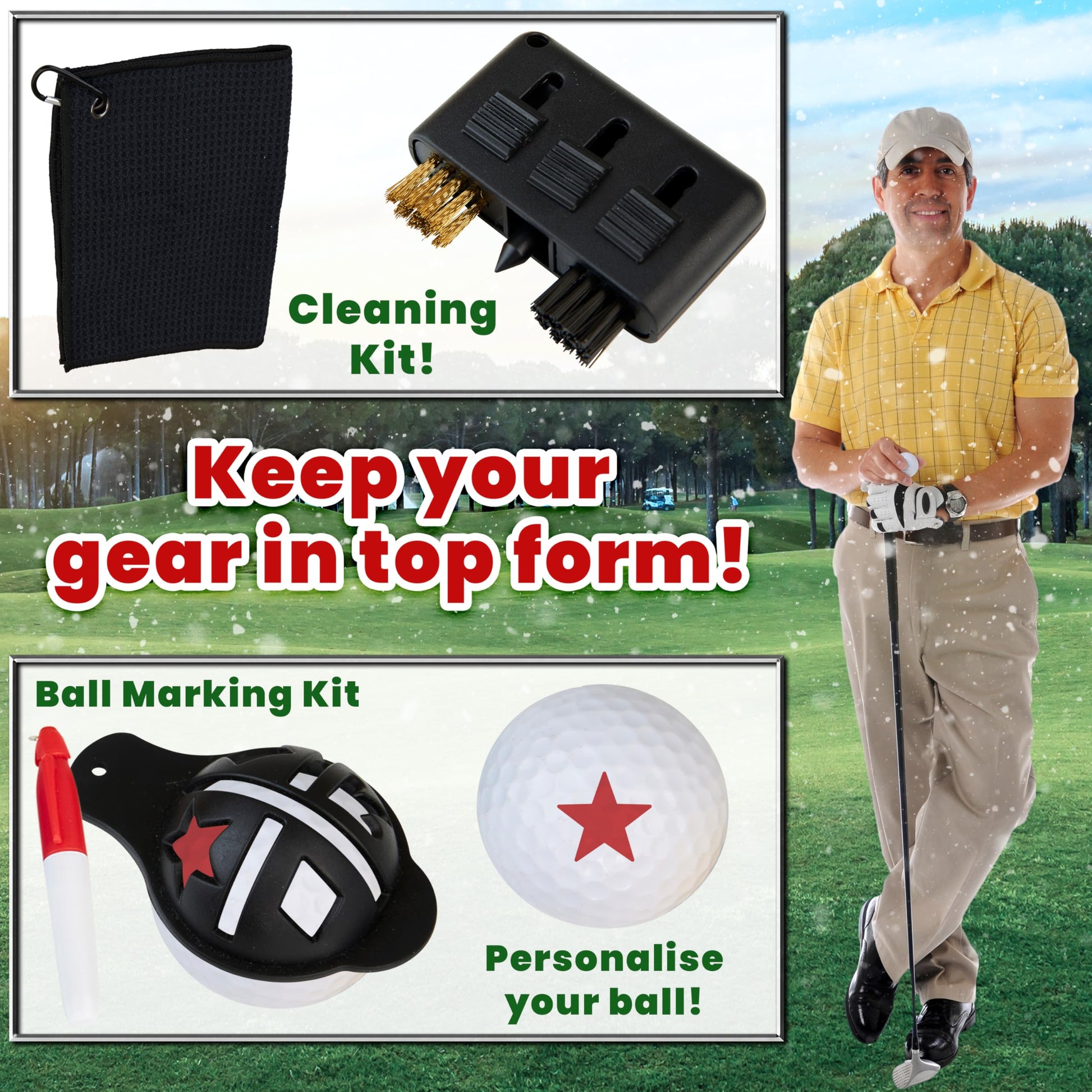 KreativeKraft Golf Advent Calendar 2025 for Men Adults Christmas Countdown Calendar 24 Mini Golf Surprises Socks Novelty Fun Gifts Dad Lovers - Medaid International