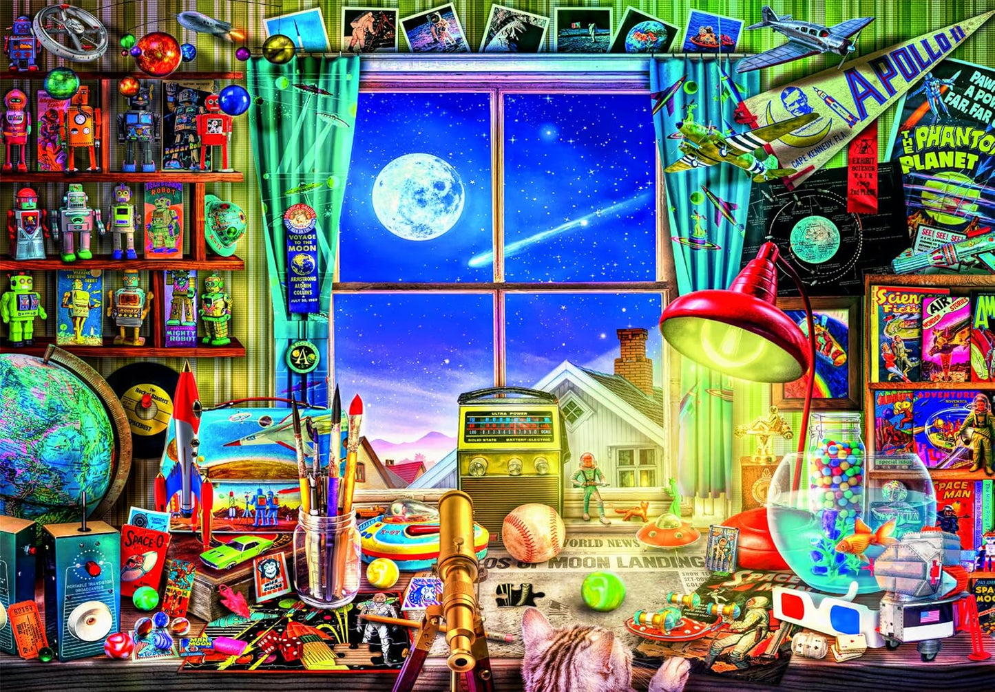 Puzzle 500 Pieces, HQC to The Moon Compact Box - Medaid International