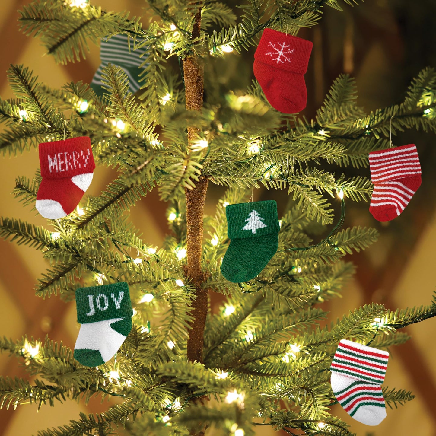 Hudson Baby Unisex Baby Cotton Rich Newborn and Terry Socks, 12 Days Of Christmas Falala, 0-6 Months - Medaid International