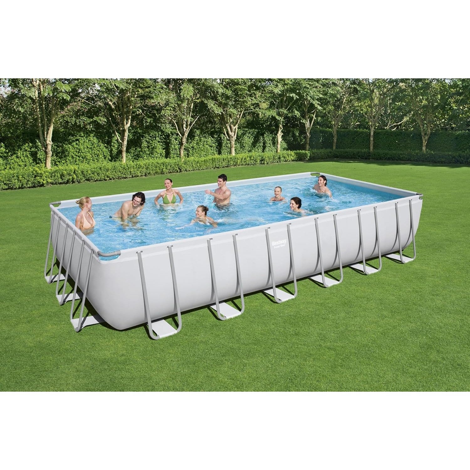 Power Steel Rectangular Pool Set, 732 x 366 x 132 cm - Medaid International