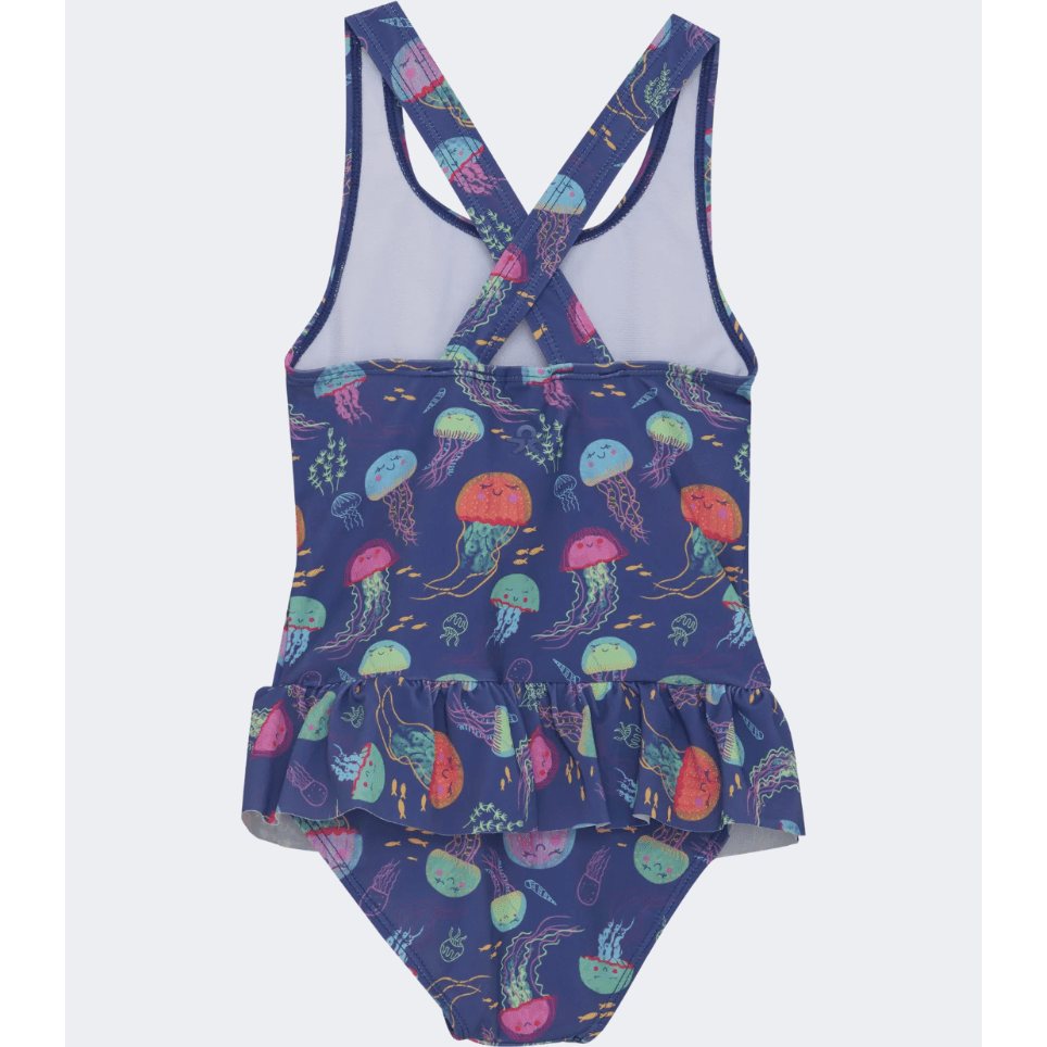 Color Kids Swimsuit Girls Beach Monokini Dark Navy - Medaid International