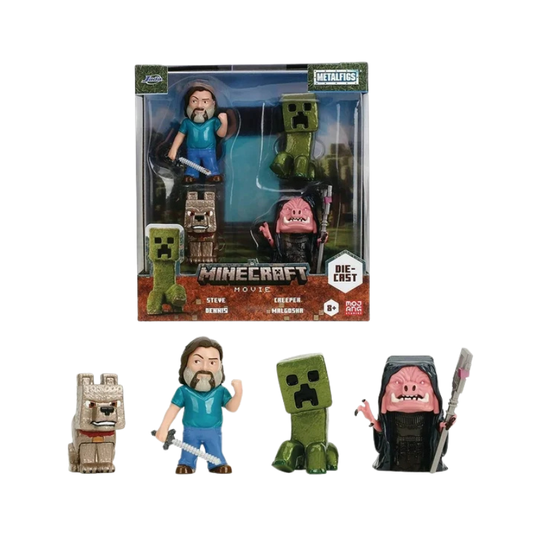 Minecraft Movie 4-Pack 2.5" Figures By Jada - Medaid International
