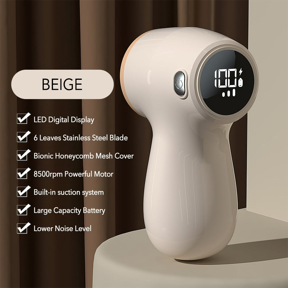 Fabric Shaver, Lint Remover with LED Digital Display - Medaid International