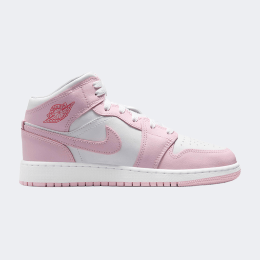 Nike Air Jordan 1 Mid Gs Girls Lifestyle Shoes Pink Foam - Medaid International