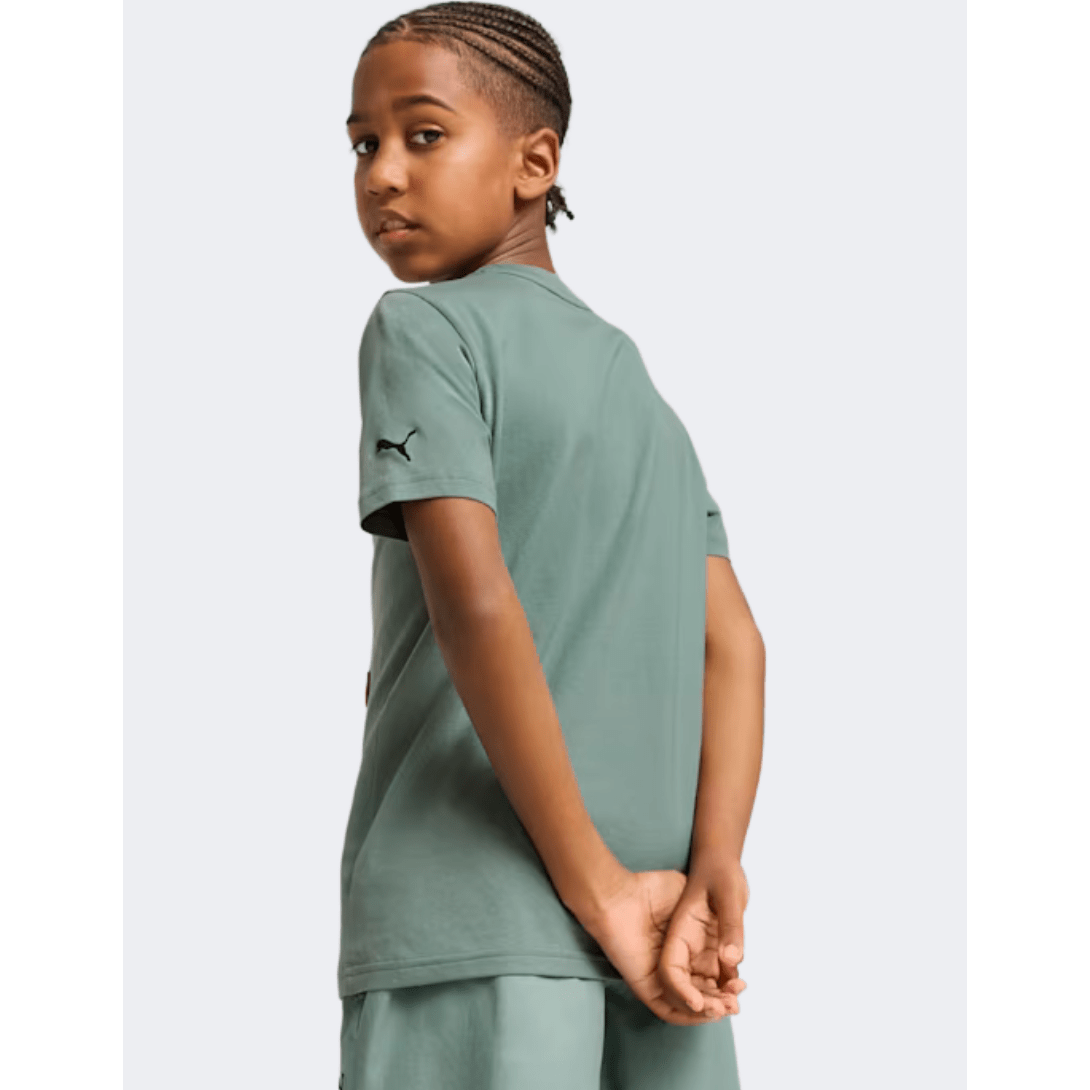 Puma Super Boys Lifestyle T-Shirt Green Moon - Medaid International