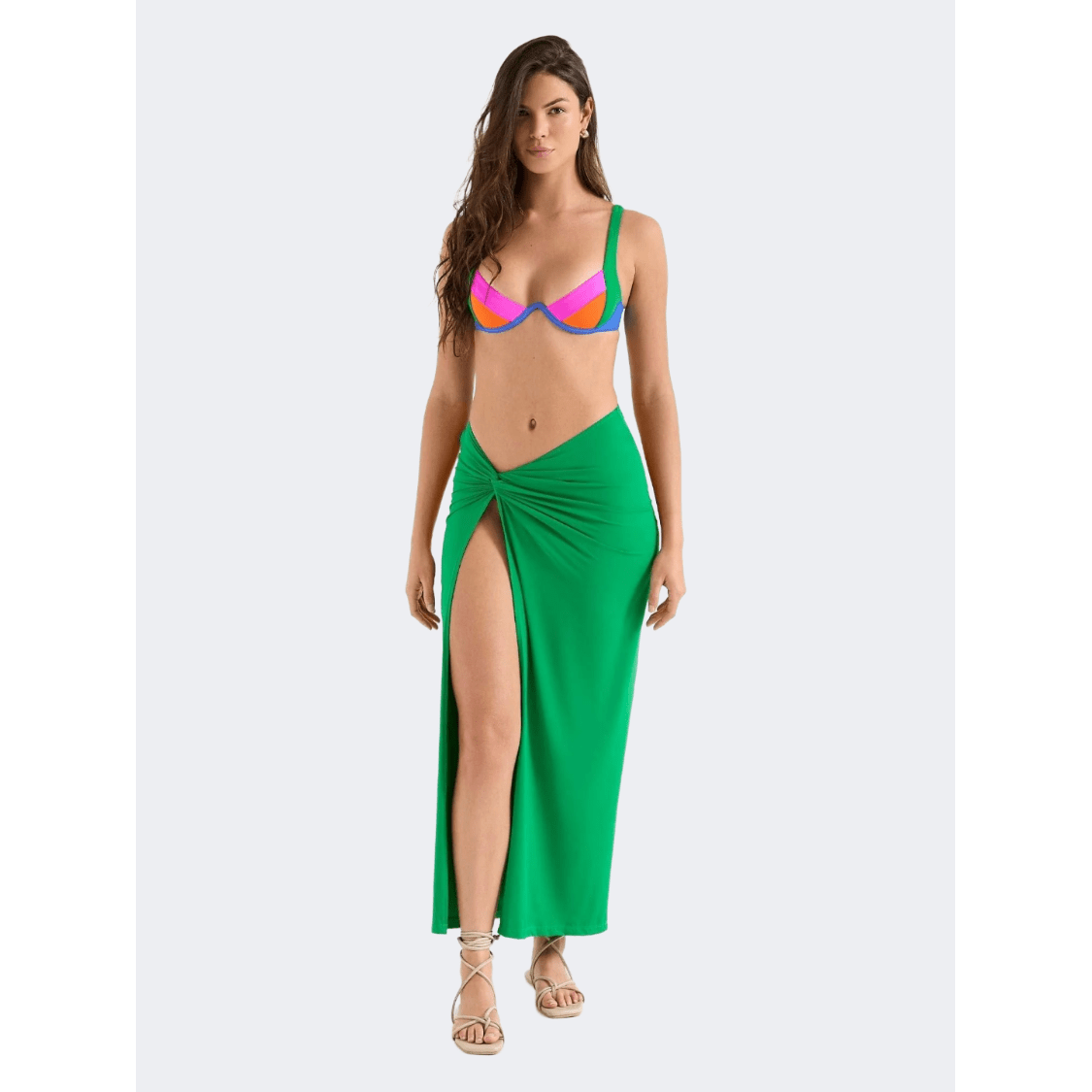 Oneone Siena Long Skirt Women Beach Skirt Mantis Green - Medaid International