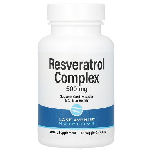 Lake Avenue Nutrition, Resveratrol, 500 mg, 60 Veggie Capsules - Medaid International