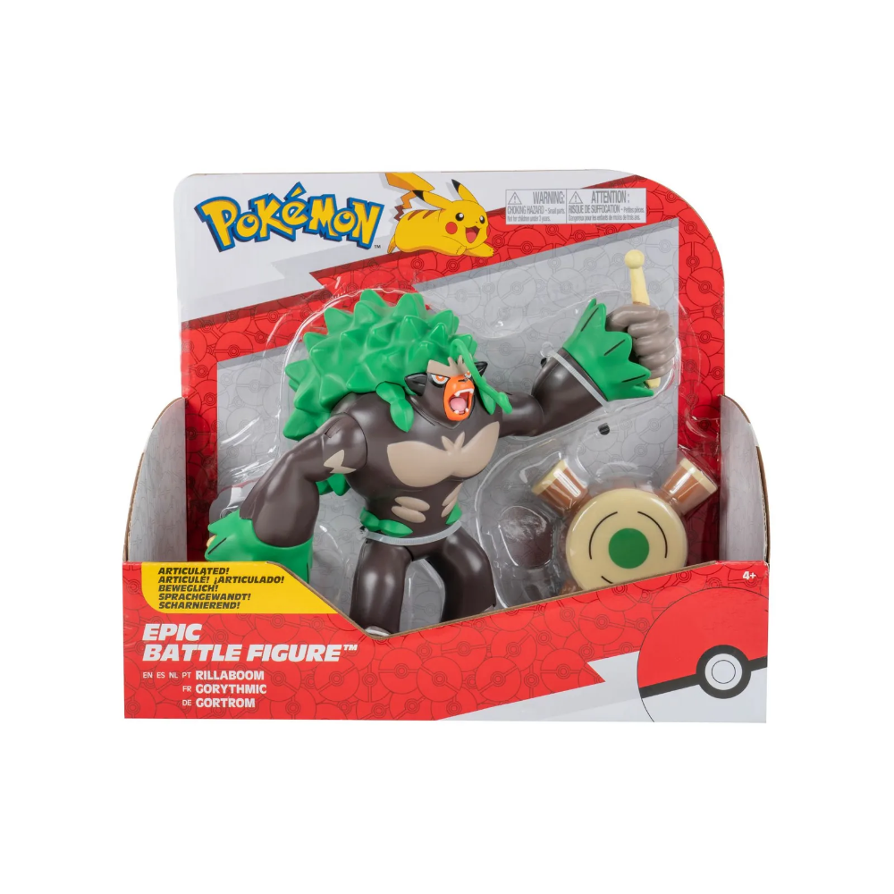 Pokemon Battle Epic Figure Rillaboom 12'' - Medaid International