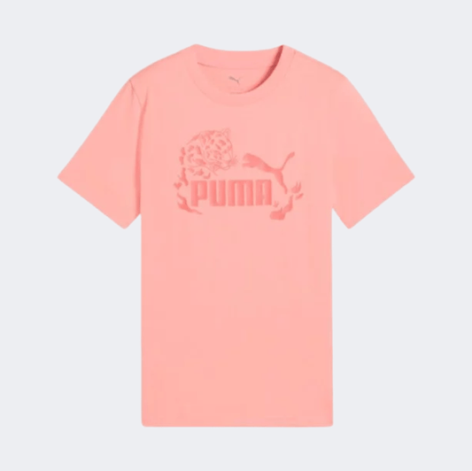 Puma Flamingo Love Girls Lifestyle T-Shirt Pink Fruit - Medaid International