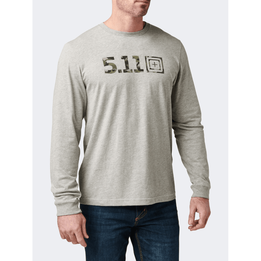 5-11 Camo Logo Men Tactical Long Sleeve Grey - Medaid International