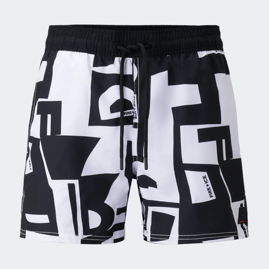 Fire And Ice Nelson Men Beach Swim Short Black - Medaid International