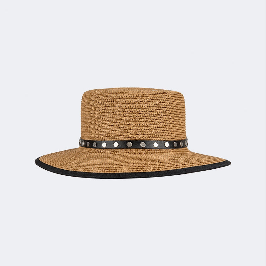 Oil And Gaz Stylish Women Beach Cordobes Hat Black/White - Medaid International