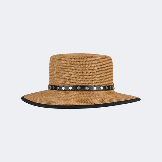 Oil And Gaz Stylish Women Beach Cordobes Hat Black/White - Medaid International