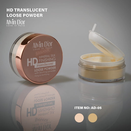 Alvin D'Or Ad-05 Mineral Silk Finishing Hd Translucent Loose Powder - Medaid