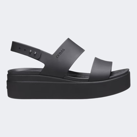 Crocs Brooklyn Low Wedge Women Lifestyle Sandal Black - Medaid International