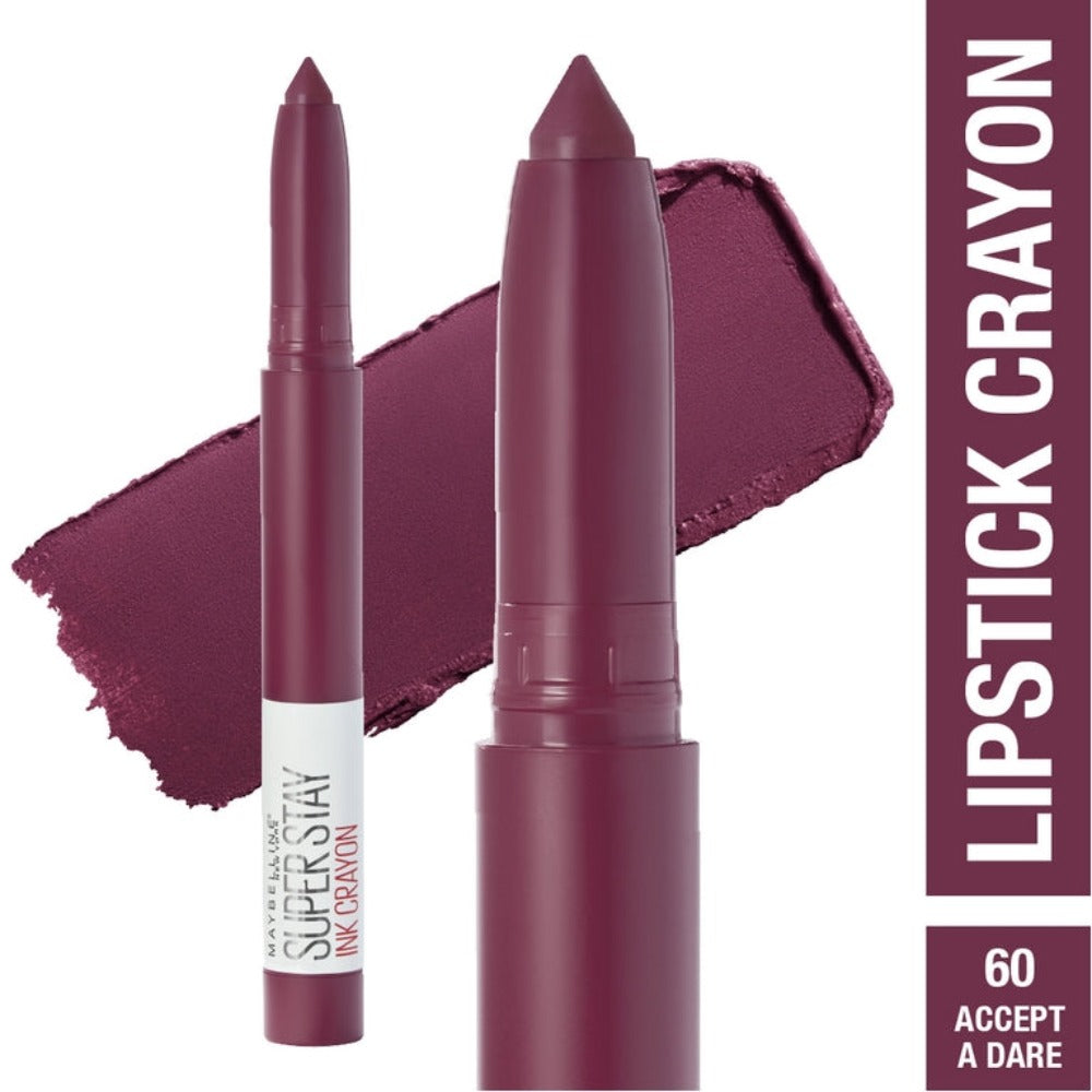 Maybelline Super Stay Ink Crayon Lipstick, Matte Longwear Lipstick - Medaid