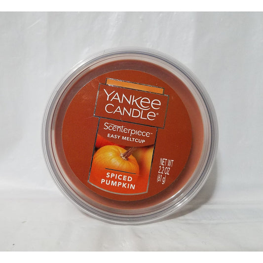 Yankee Candle Spiced Pumpkin Scenterpiece Easy MeltCup, Food & Spice Scent,medium orange,Scenterpiece Easy MeltCups - Medaid International