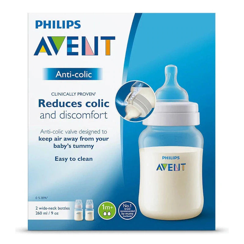 Avent anti-colic bottles 260ml 1m+ - Medaid International