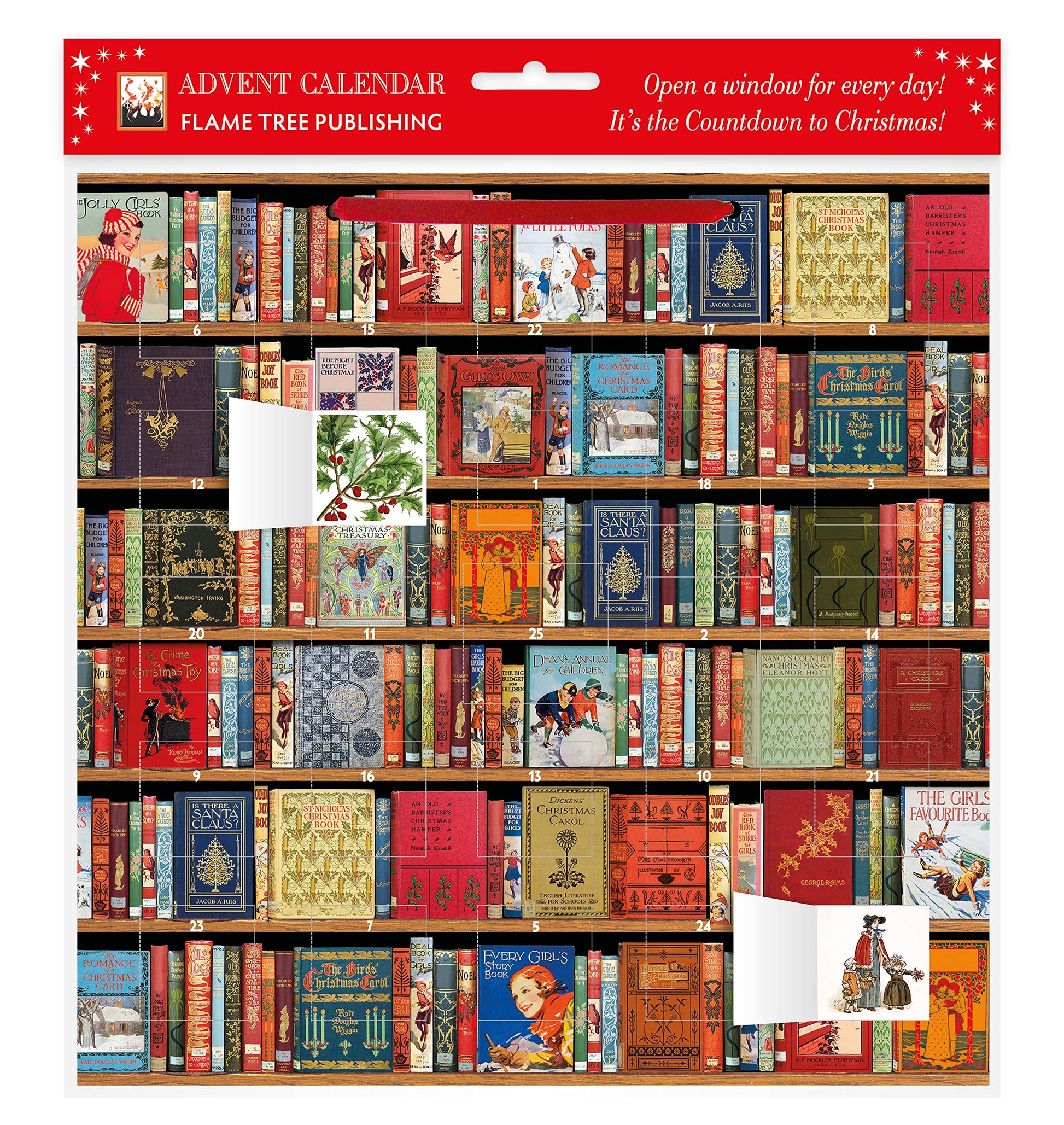 Bodleian Libraries: Christmas Bookshelves Advent Calendar (with stickers) - Medaid International