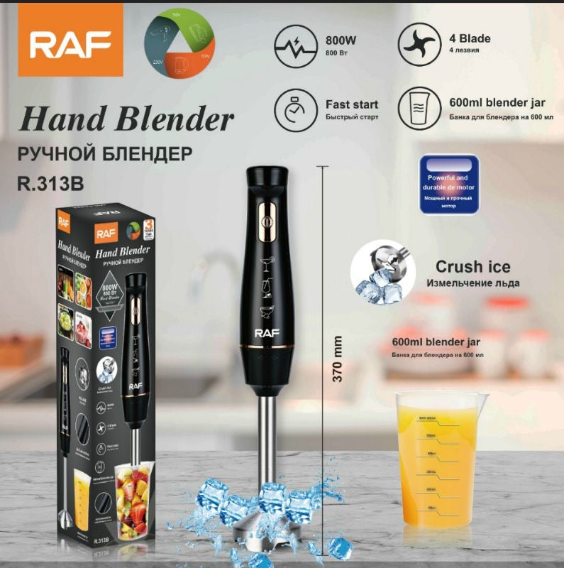 Raf Hand Blender 800W With Free Cup R313 - Medaid International