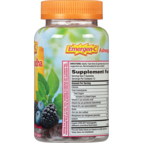 Ashwagandha Emergen-C Chewable Gummies - Medaid - Lebanon