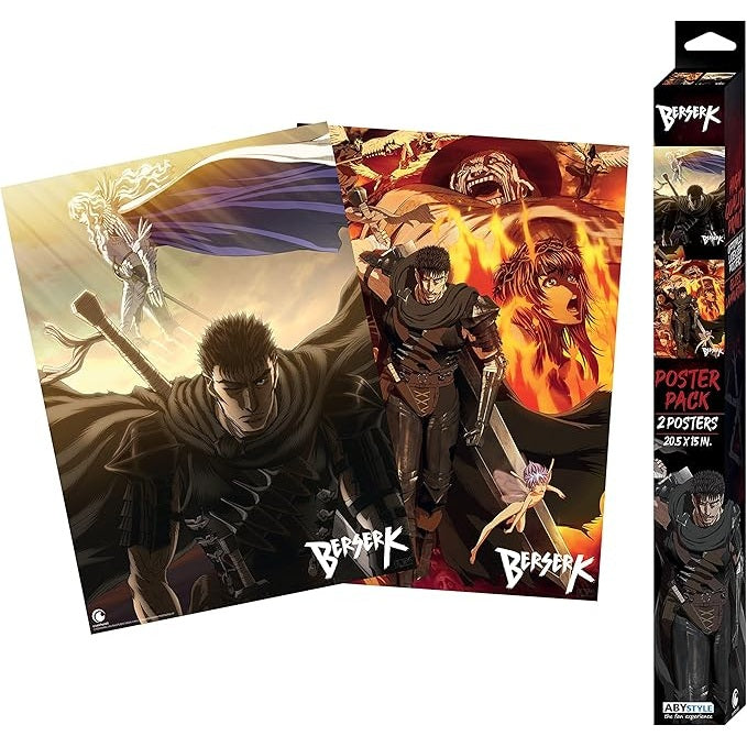 BERSERK - Set 2 Chibi Posters - Artworks (52x38) x4 - Medaid International