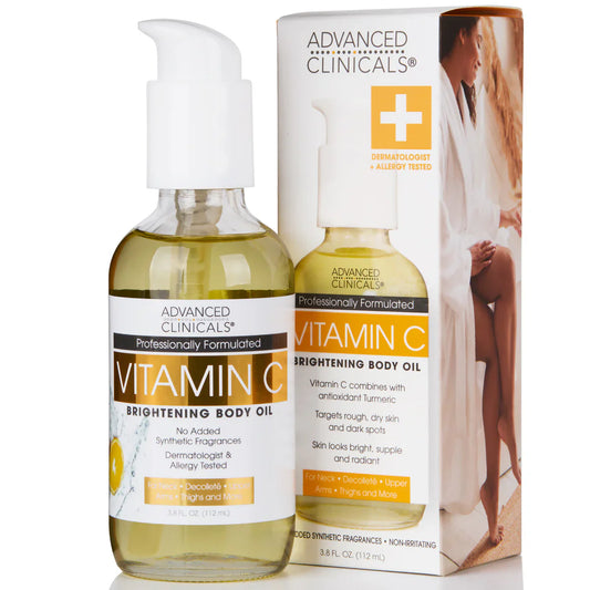 ADVANCED CLINICALS - Vitamin C Brightening Body Oil | 112 mL - Medaid
