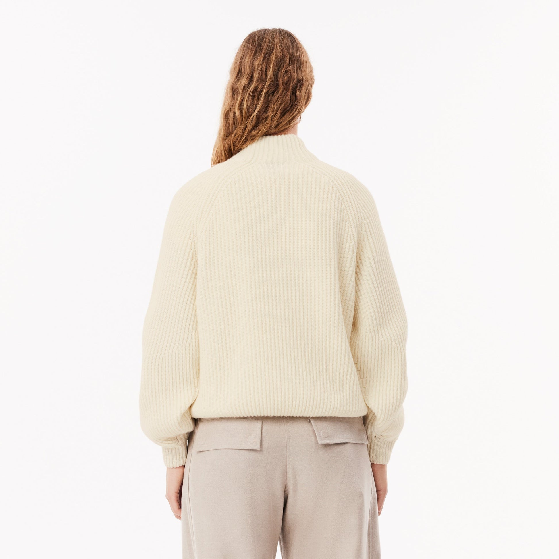 buy-zip-neck-pearl-rib-wool-sweater-af2528-70v-lebanon - Medaid