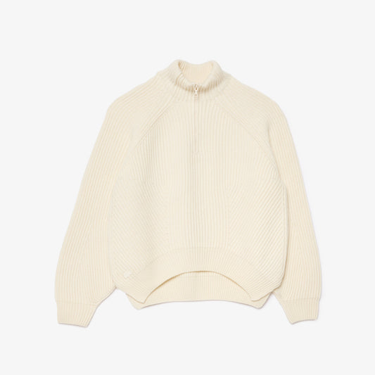 buy-zip-neck-pearl-rib-wool-sweater-af2528-70v-lebanon - Medaid